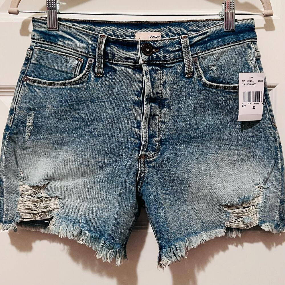Edyson Delon High Rise Shorts, Size 25, NWT